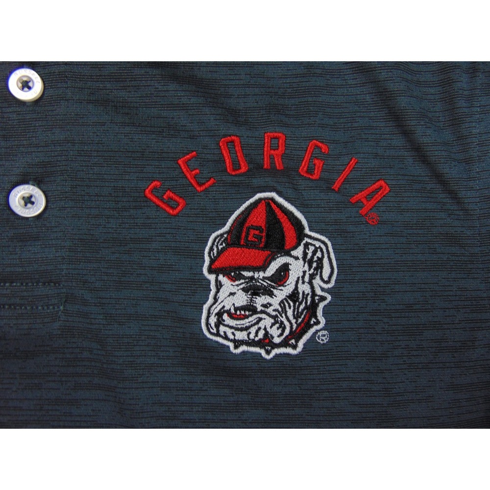 Georgia Bulldogs Polo Shirt Mens Small Dark Gray Polo Short‎ Sleeve Collared - Picture 8 of 9